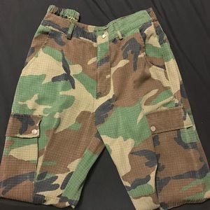 Missguided Camoflauge Cargo Pants